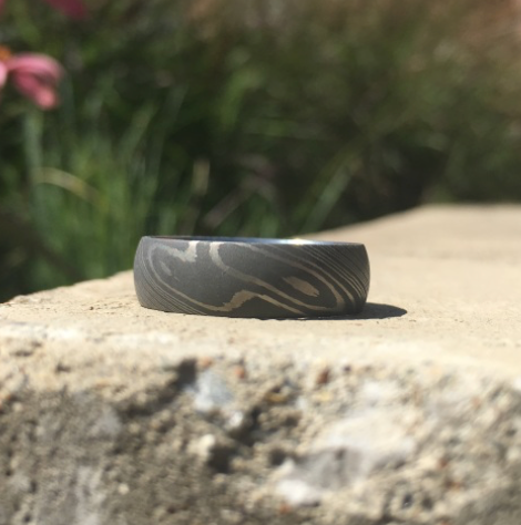 Domed Damascus Print Band