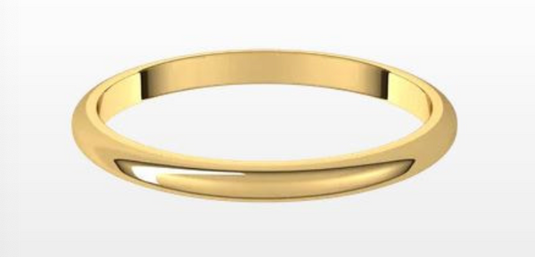 Band - 18kyg 2mm
