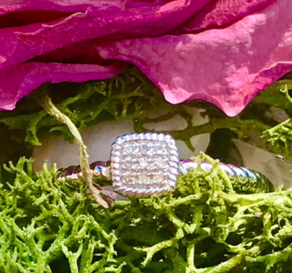 Pave Diamond Rope Ring