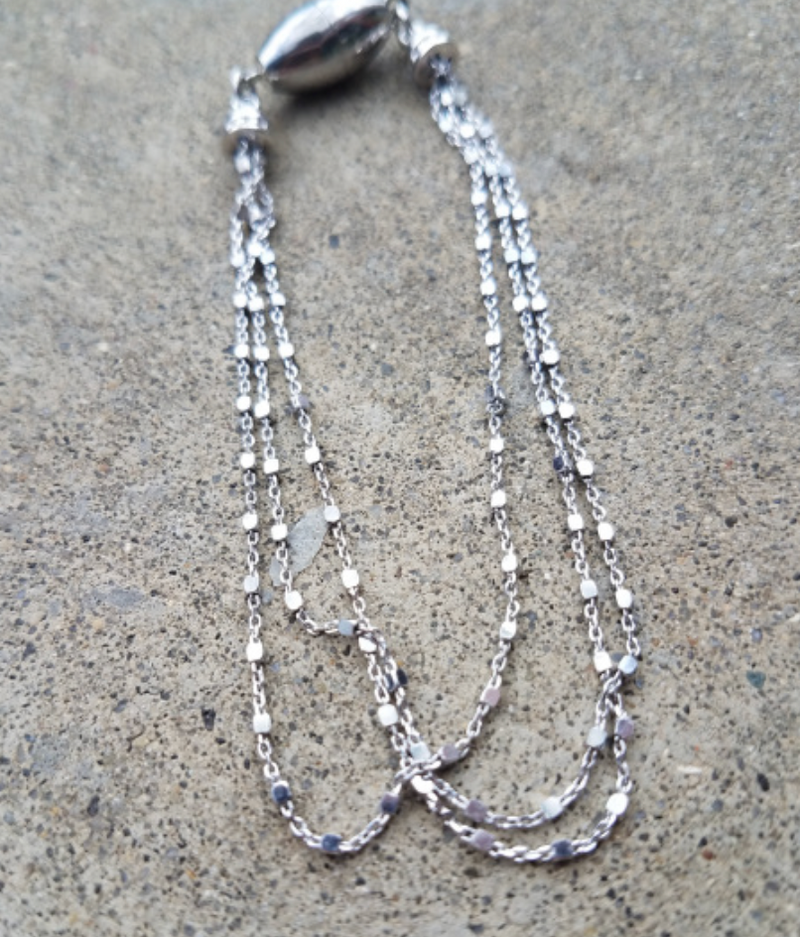 Silver 3-Strand Bracelet