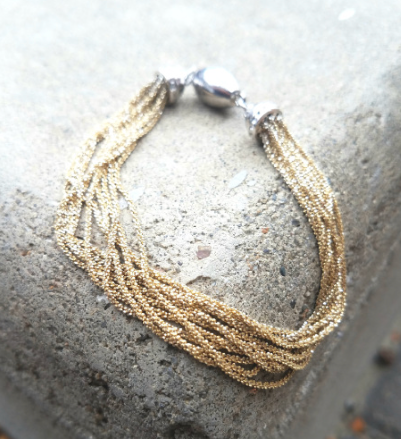 Yellow 10-Strand Bracelet