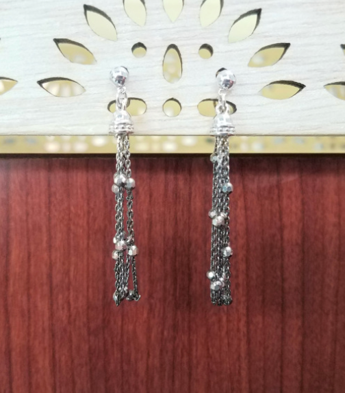 Dangle Black Rhodium Earrings